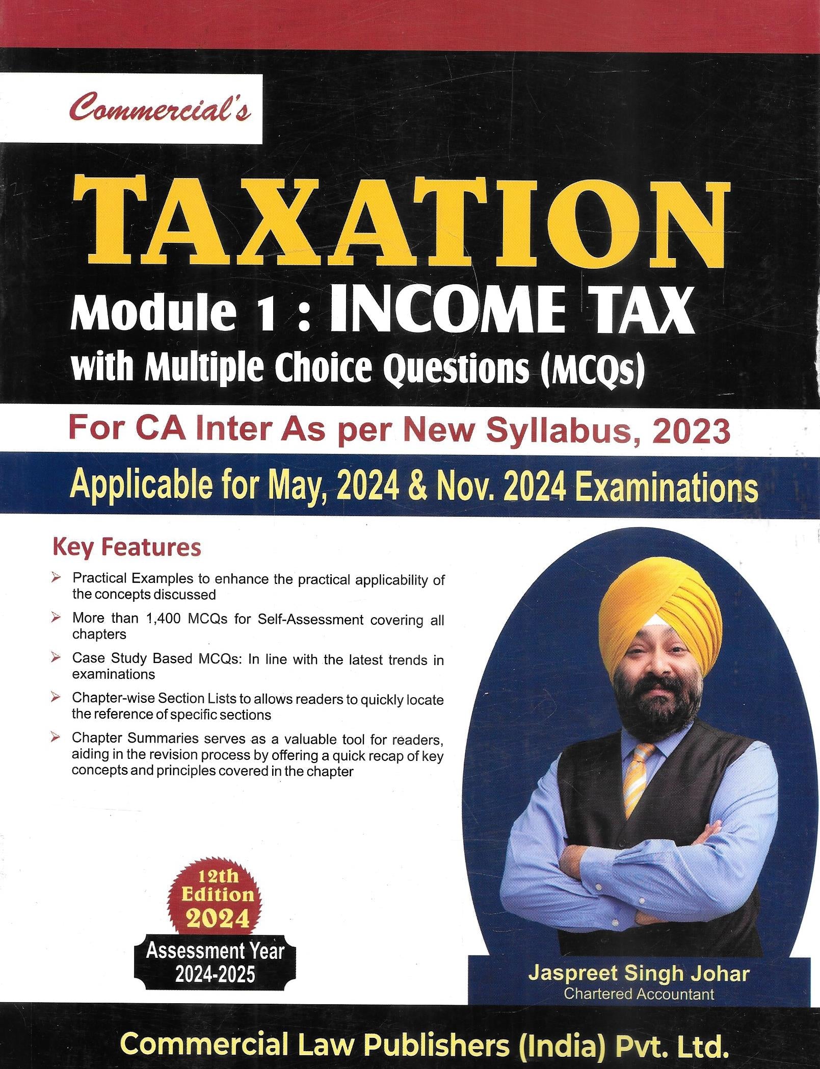 Taxation Module 1 Income Tax With Multiple Choice Questions Mcqs