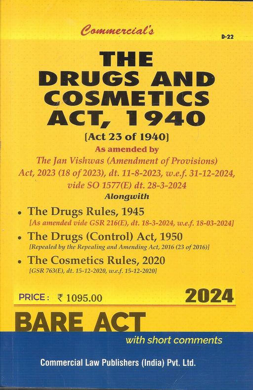 The Drugs And Cosmetics Act, 1940