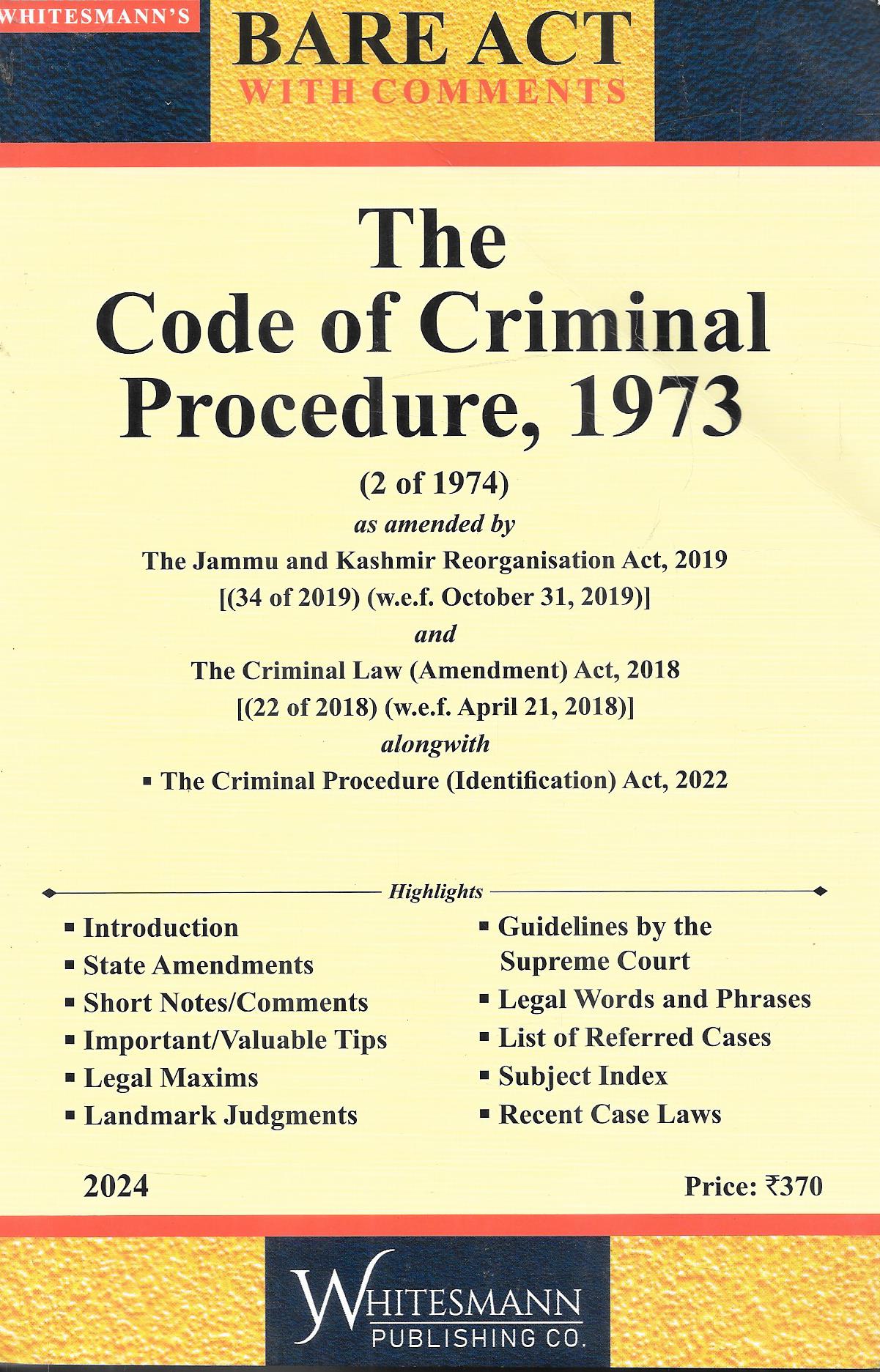 The Code Of Criminal Procedure, 1973