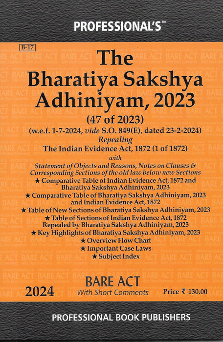 The Bharatiya Sakshya Adhiniyam , 2023