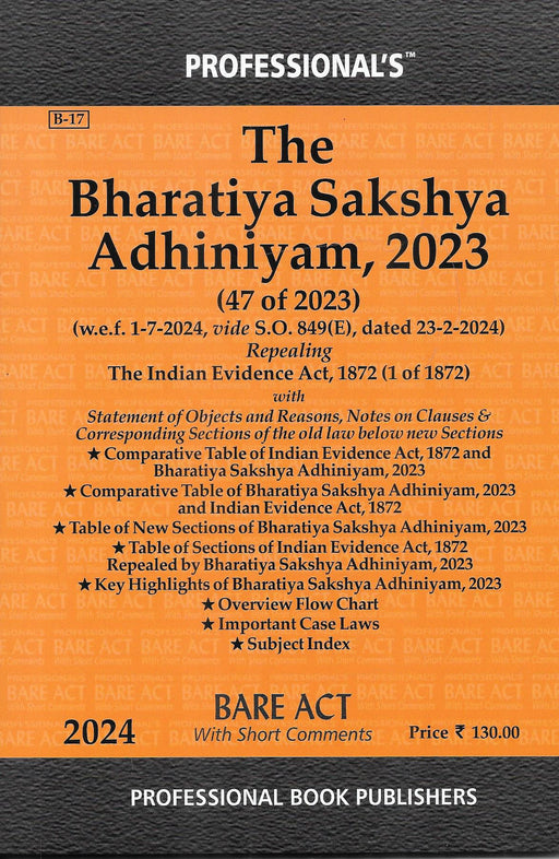 The Bharatiya Sakshya Adhiniyam , 2023