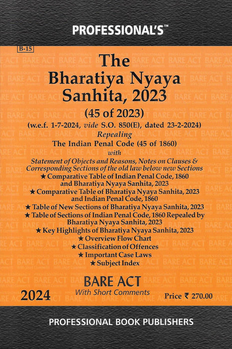 The Bharatiya Nyaya Sanhita , 2023