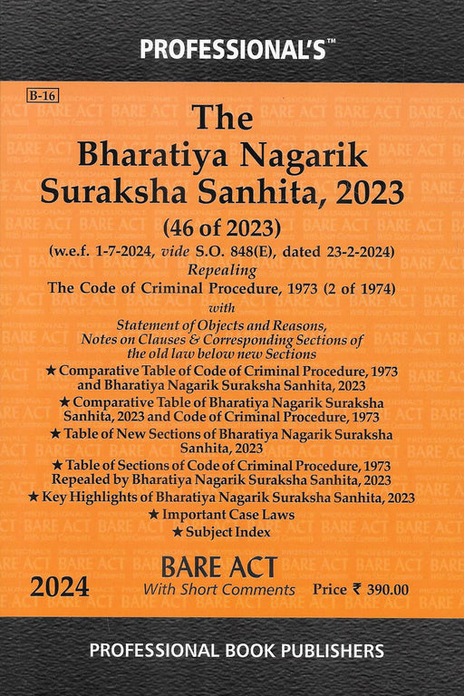 The Bharatiya Nagarik Suraksha Sanhita, 2023