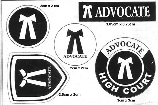Laptop, Desktop and Mobile - Advocate Stickers (pack of 5)
