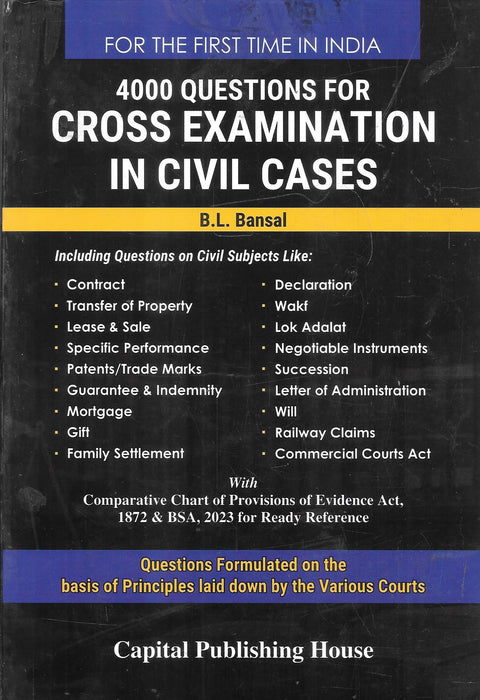 4000 Questions for Cross Examination in Civil Cases