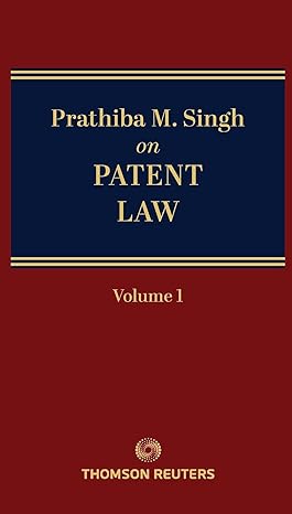 Prathiba M. Singh on Patent Law in 2 vols.