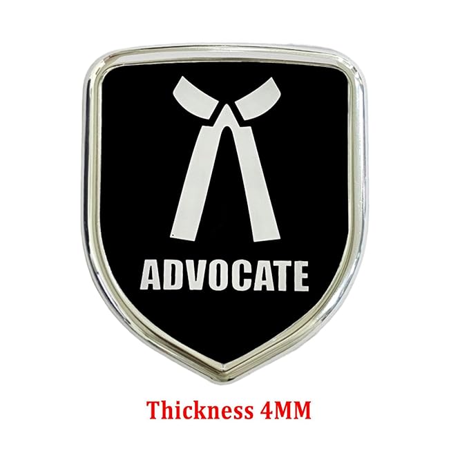 Advocate Chrome Stickers: Premium Decals for Your 4-Wheeler & 2-Wheeler