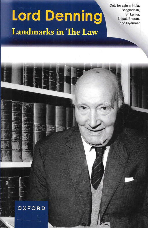 Cover of Landmarks in the Law by Lord Denning, published by Oxford University Press. A classic work on English common law, legal history, and landmark judicial decisions. ISBN 9780197923030.