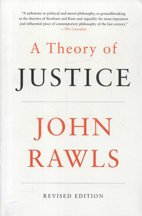 A Theory of Justice by John Rawls revised edition a classic legal philosophy book explaining justice as fairness and veil of ignorance widely read by law students scholars and policy thinkers.