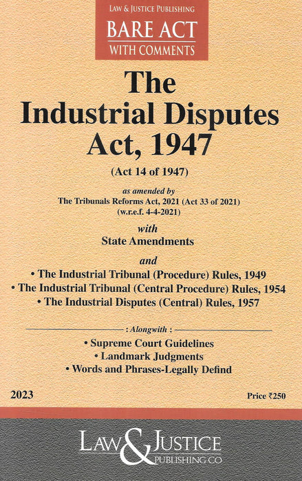 The Industrial Disputes Act , 1947 (Bare-Act)