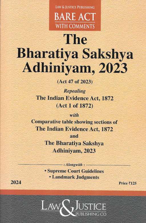The Bhartiya Sakshya Adhiniyam, 2023
