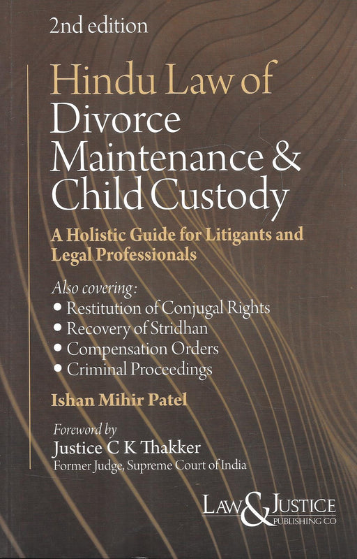 Hindu Law of Divorce, Maintenance and Child Custody