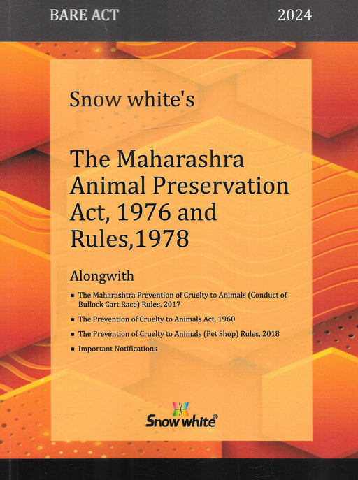 The Maharashtra Animal Preservation Act , 1976 And Rules, 1978