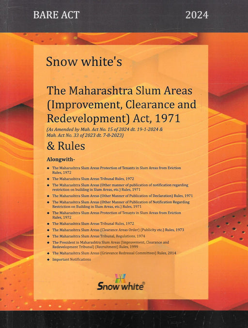 The Maharashtra Slum Areas (Improvement, Clearance And Redevelopment) Act, 1971 & Rules