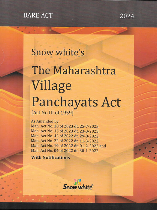 Bare Act - The Maharashtra Village Panchayats Act