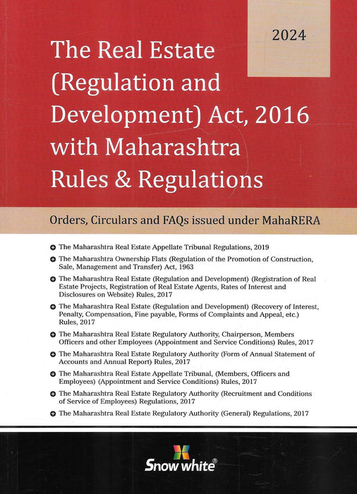 The Real Estate (Regulation And Development) Act ,2016 With Maharashtra Rules & Regulations