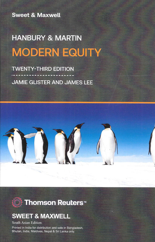 Hanbury & Martin Modern Equity 23rd Edition South Asian Edition by Jamie Glister and James Lee