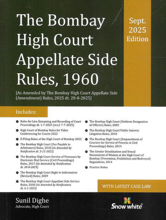 The Bombay High Court Appellate Side Rules, 1960