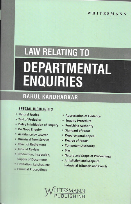 Law Relating To Departmental Enquiries