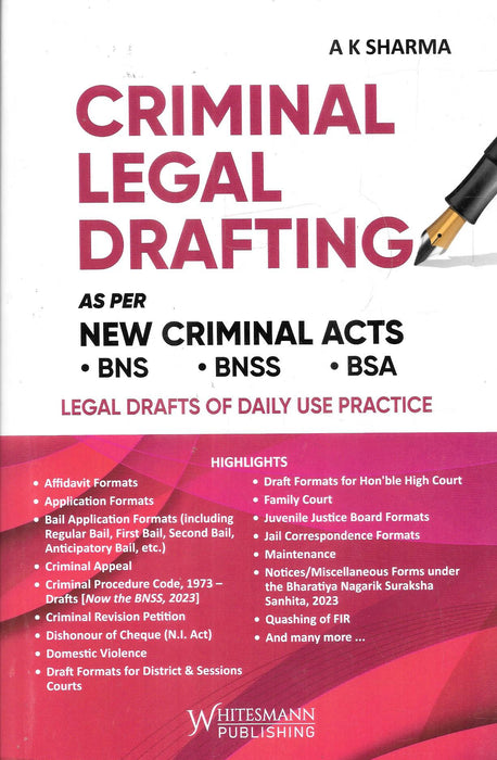 Criminal Legal Drafting as per New Criminal Acts