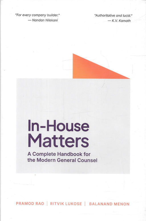In-House Matters by Pramod Rao, Ritvik Lukose and Balanand Menon published by OakBridge.