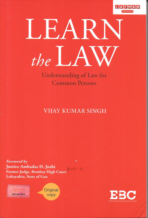 Learn the Law by Vijay Kumar Singh simple guide to Indian legal system covering constitution civil criminal and family law designed for beginners students and general public for easy legal understanding