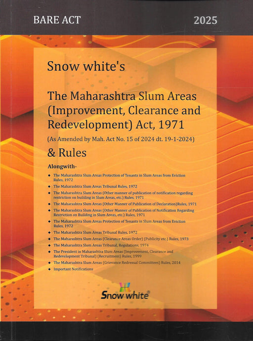 The Maharashtra Slum Areas (Improvement, Clearance And Redevelopment) Act, 1971 & Rules