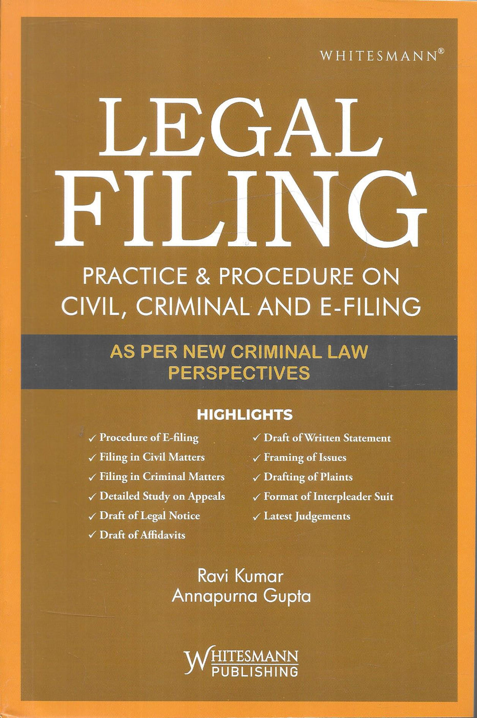 Filing Sample Legal Filing Practice and Procedure Civil Criminal EFiling – M&J ...