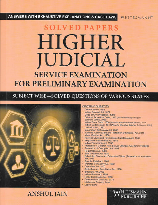 Solved Paper Higher Judicial Service Examination for Preliminary Exams
