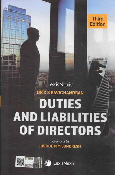 Cover of the Third Edition of Duties and Liabilities of Directors by Dr. K. S. Ravichandran, published by LexisNexis, featuring updated guidance on corporate governance and director responsibilities.