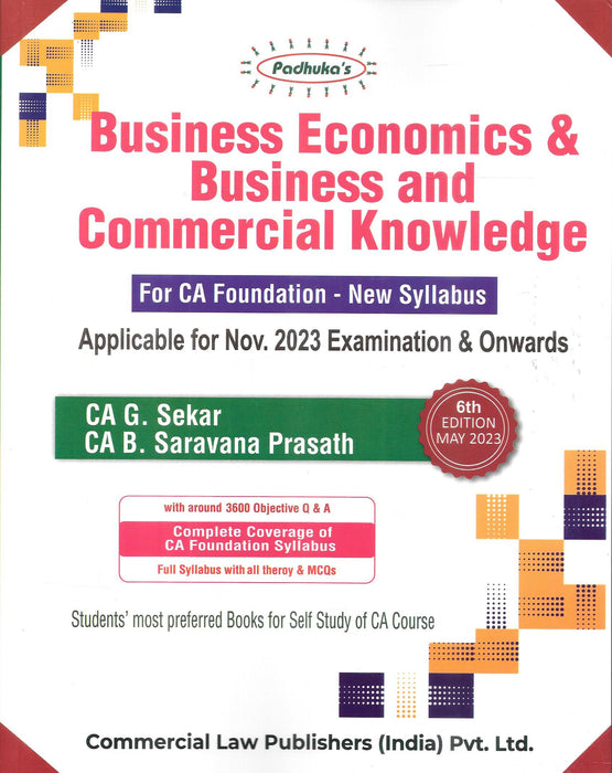CA Foundation - Business Economics & Business And Commercial Knowledge
