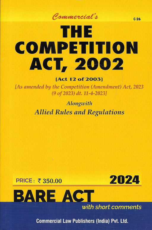 The Competition Act, 2002 (Bare Act)