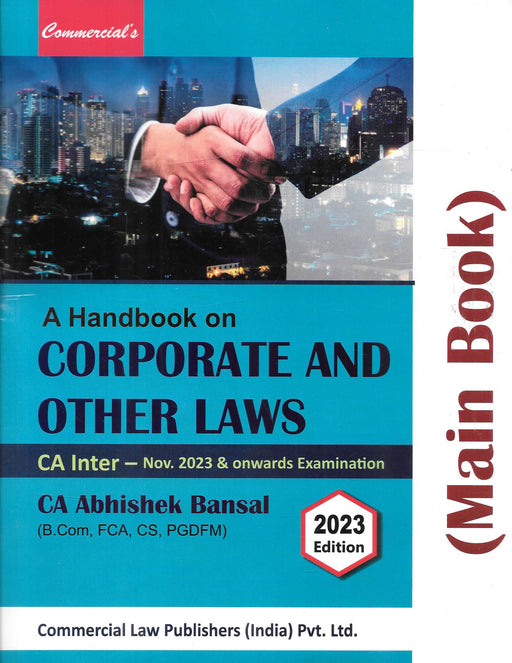 A Handbook on Corporate And Other Laws (Main Book)
