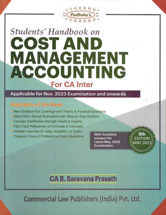Students Handbook On Cost And Management Accounting For CA Inter