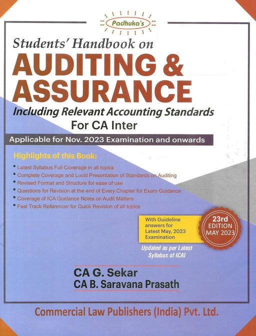 Students Handbook on Auditing and Assurance - CA Inter