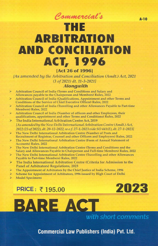 The Arbitration and Conciliation Act,1996