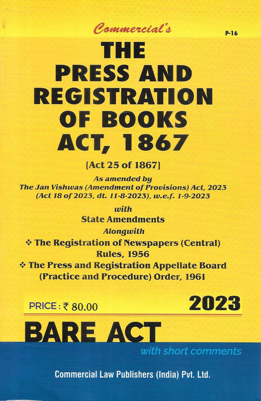 The Press And Registration Of Books Act, 1867