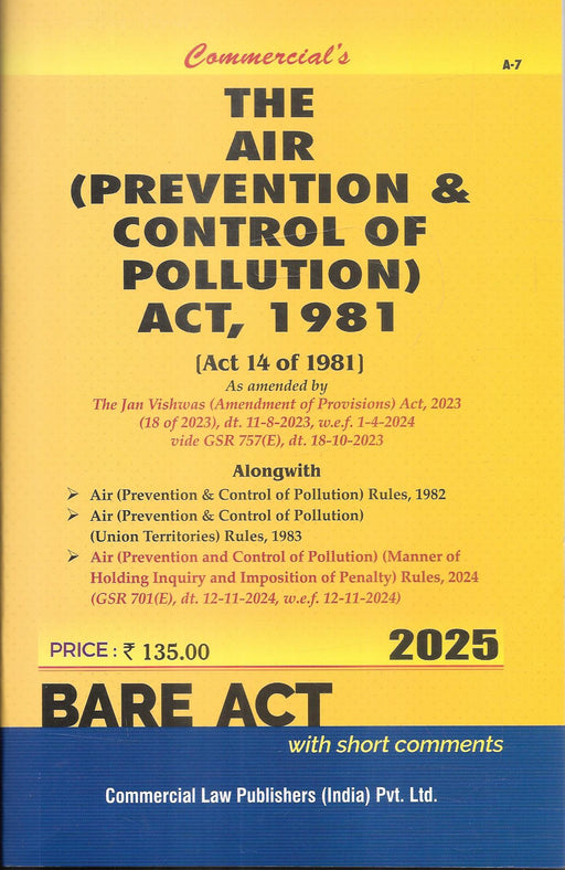 The AIR (Prevention & Control Of Pollution) Act, 1981