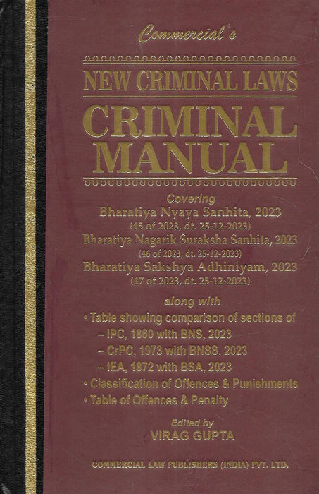 New Criminal Laws - Criminal Manual (Pocket)