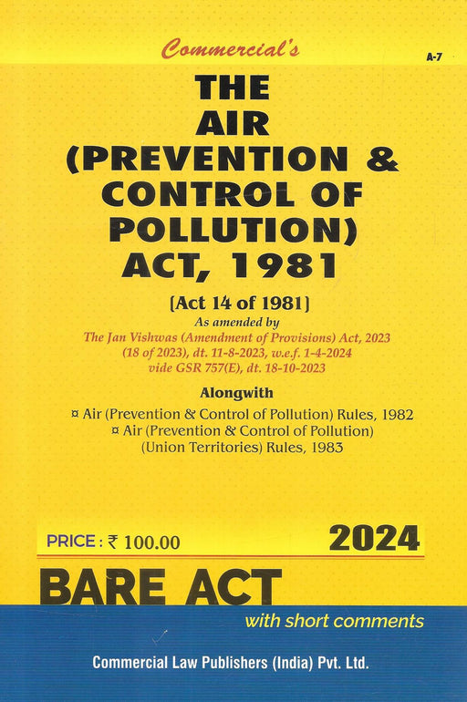 The Air (Prevention & Control Of Pollution) Act, 1981