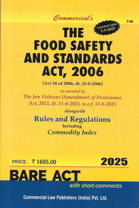 Food Safety Standards Act Bare Act 2025 – M&J Services The