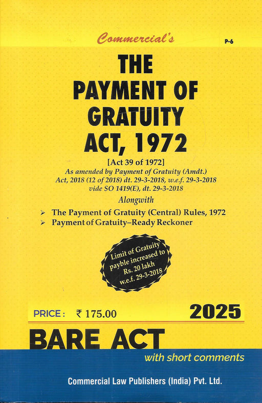 The Payment Of Gratuity Act , 1972