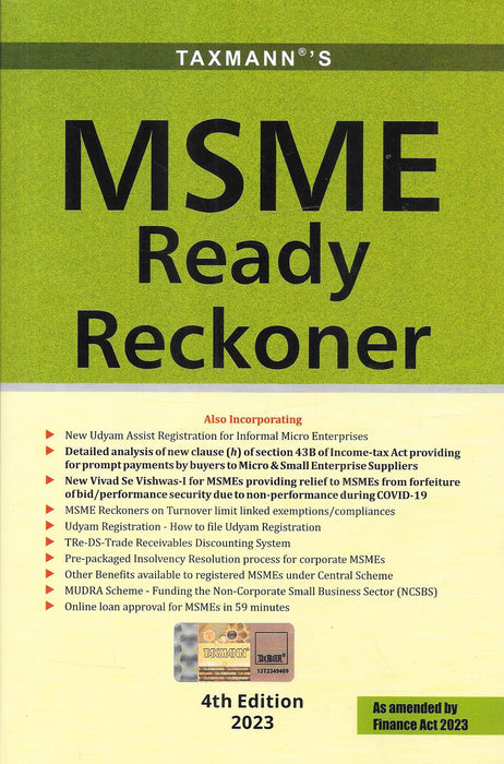 MSME Ready Reckoner