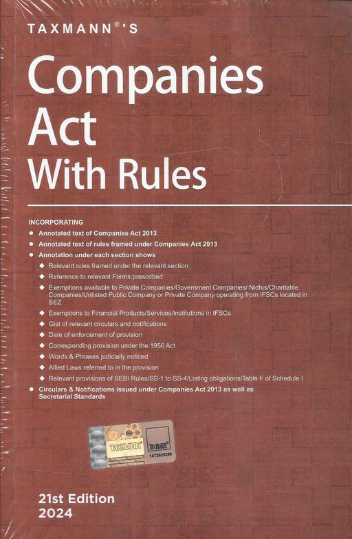 Companies Act with Rules - Pocket - Paperback