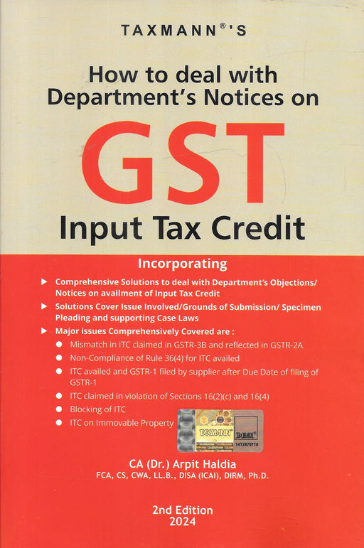 How To Deal With Department's Notices On GST Input Tax Credit