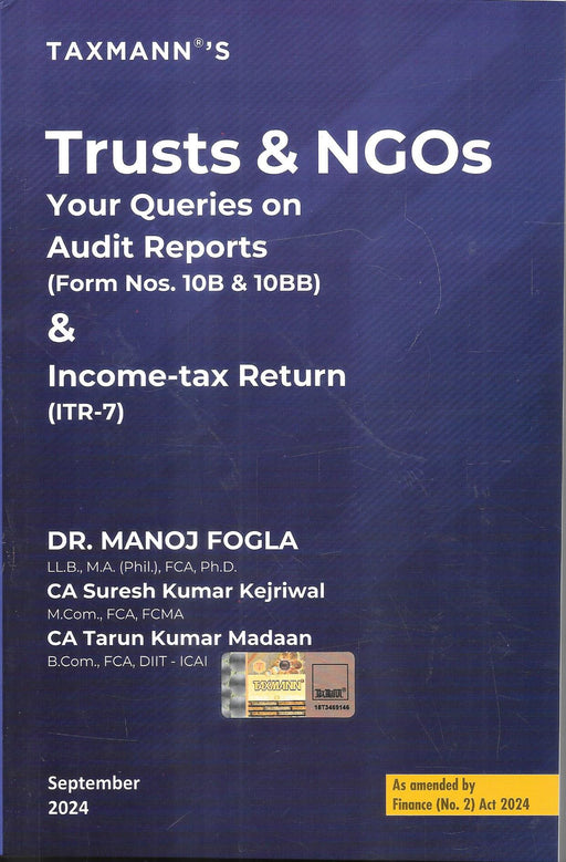 Trusts & NGOs – Your Queries on Audit Reports (Form Nos. 10B & 10BB) & Income-tax Return (ITR-7)