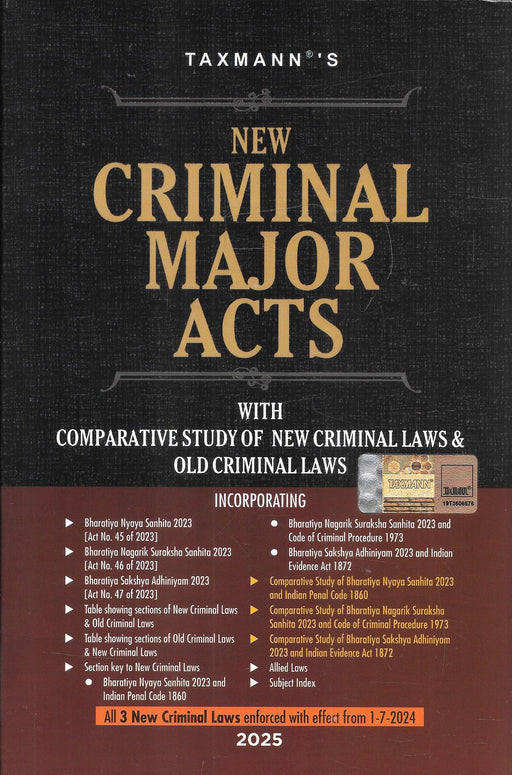 Taxmanns New Criminal Major Acts - 2025