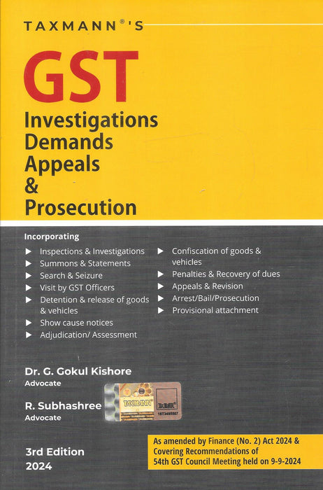 GST Investigations Demands Appeals & Prosecution