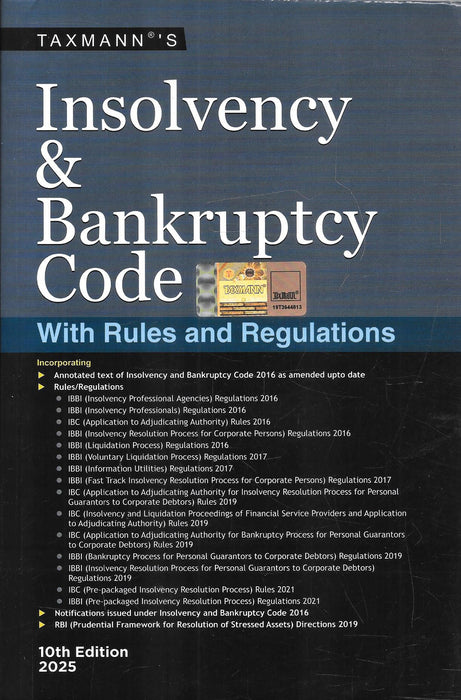 Insolvency and Bankruptcy Code with Rules and Regulations