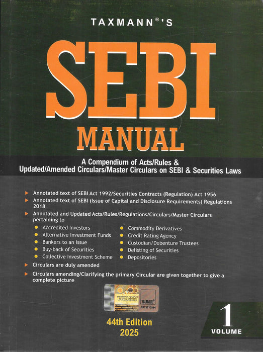 SEBI Manual | Set of 3 Volumes